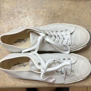 Size 9 white Jack Purcell converse sneakers